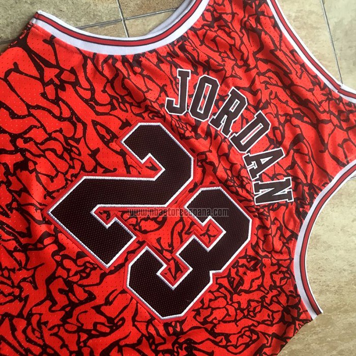 Camiseta Chicago Bulls Michael Jordan NO 23 Mitchell & Ness Rojo2